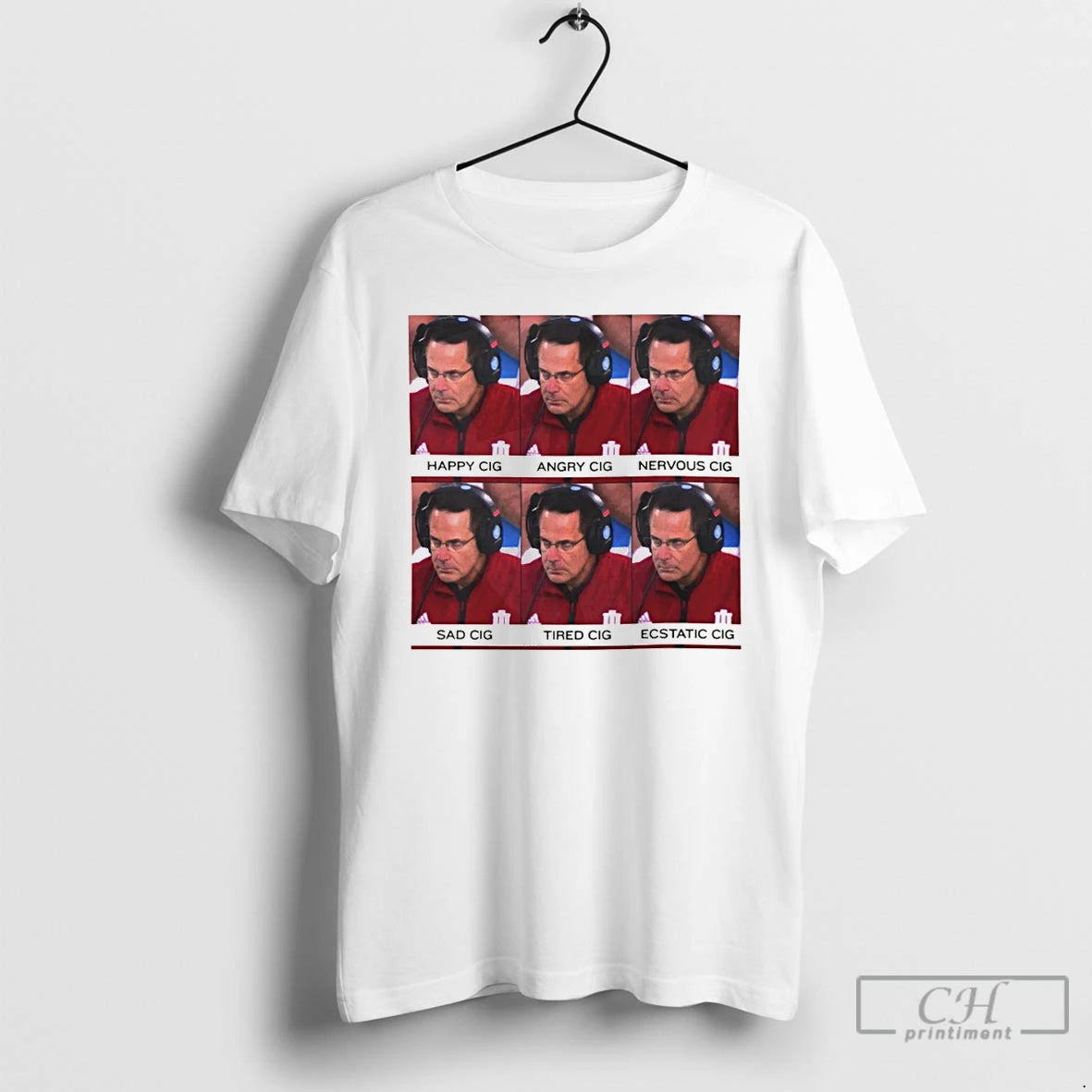 Premium Coach Cignetti Emotion Meme Funny Football Coach T-Shirts, Hoodie, Sweatshirt | CoreVibeTees.com