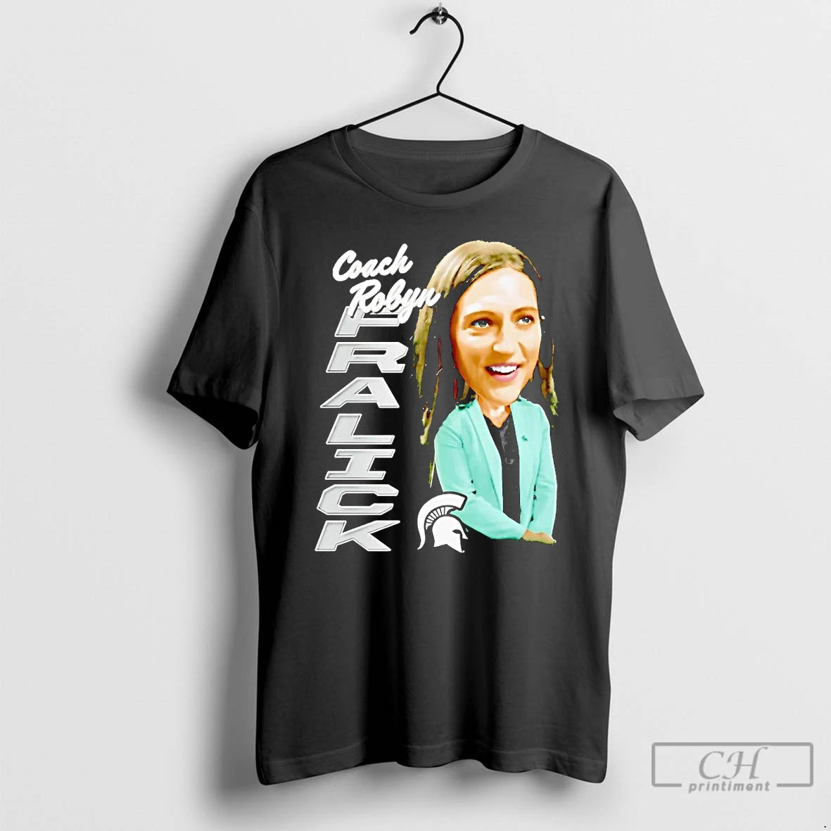 Premium Coach Robyn Fralick Elevated Caricature T Shirts