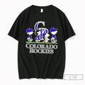 Premium Colorado Rockies Peanuts Abbey Road Tee