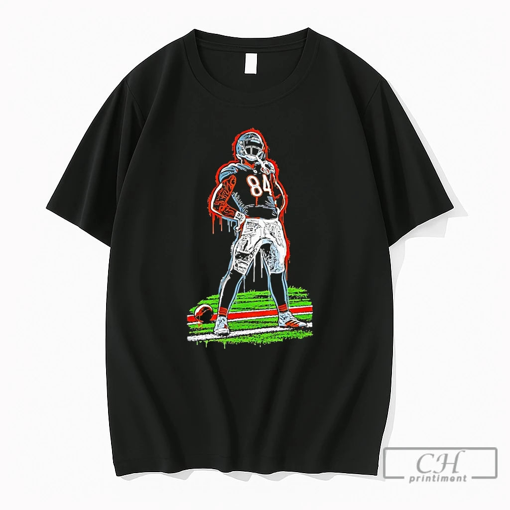 Premium Colston Loveland Chicago Bears 84 Football Arms Akimbo Celly Graffiti