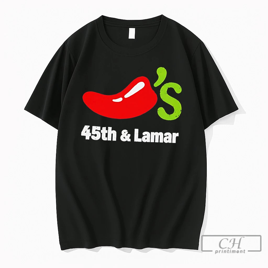 Premium Comedian Shane Gillis Austin Chilis 45th And Lamar Tee