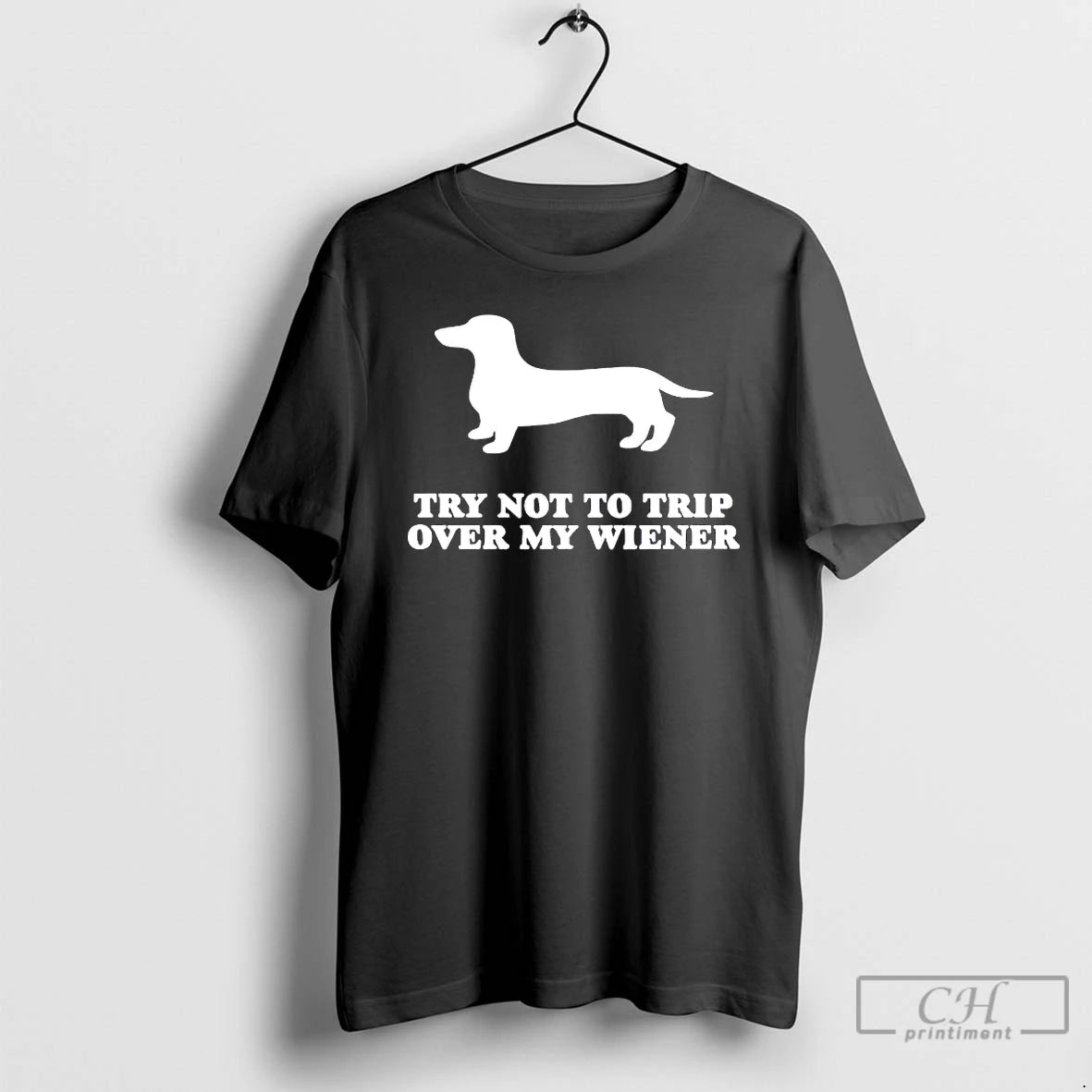 Premium Dachshund Try Not To Trip Over My Wiener T-Shirts, Hoodie, Sweatshirt | CoreVibeTees.com