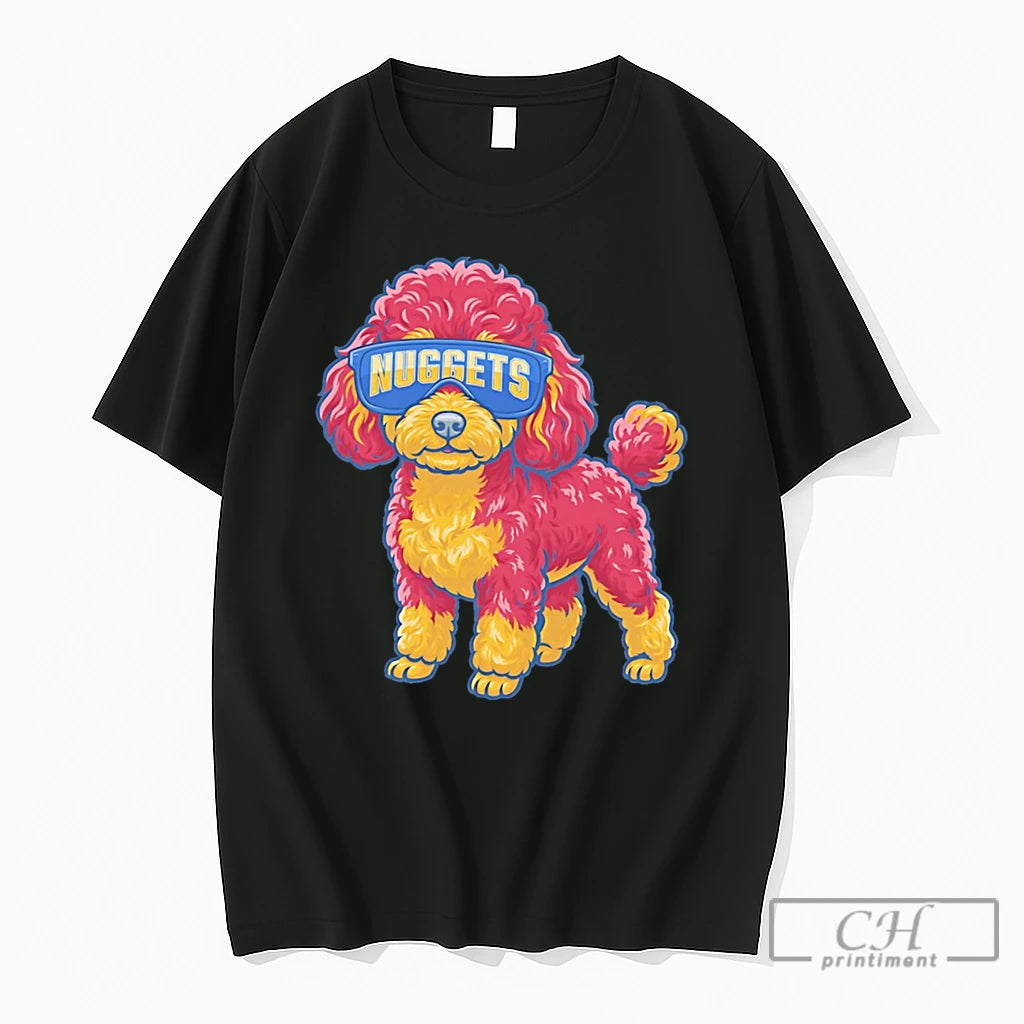 Premium Denver Nuggets Teacup Poodle Cartoon Tee