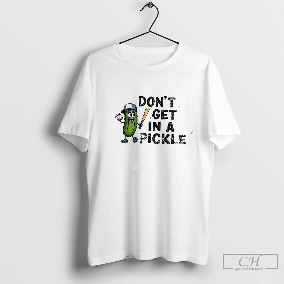 Premium Dont Get In A Pickle Baseball Player Tee