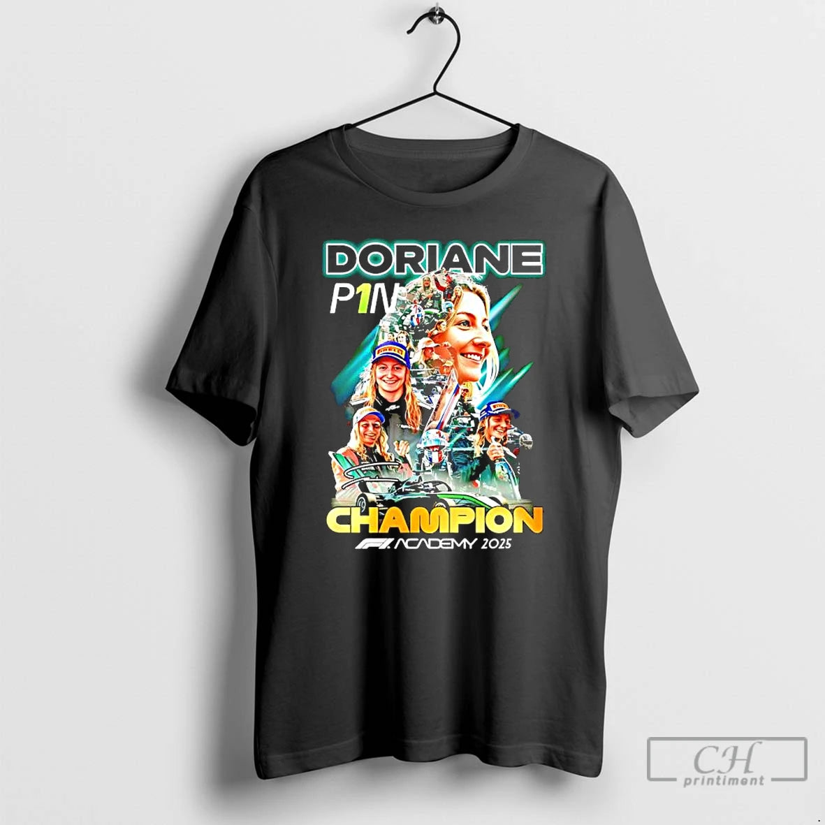 Premium Doriane P1n Champion F1 Academy 2025 T-Shirts, Hoodie, Sweatshirt | CoreVibeTees.com