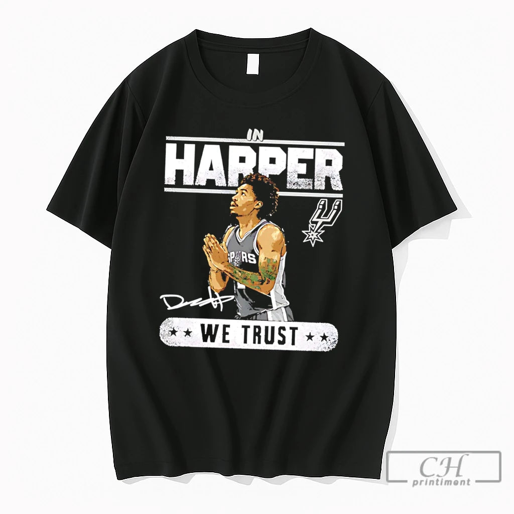 Premium Dylan Harper San Antonio Spurs In Harper We Trust Signature Tee T Shirts Sweater