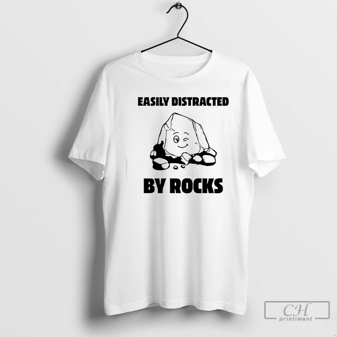 Premium Easily Distracted By Rocks Graphic T-Shirts, Hoodie, Sweatshirt | CoreVibeTees.com