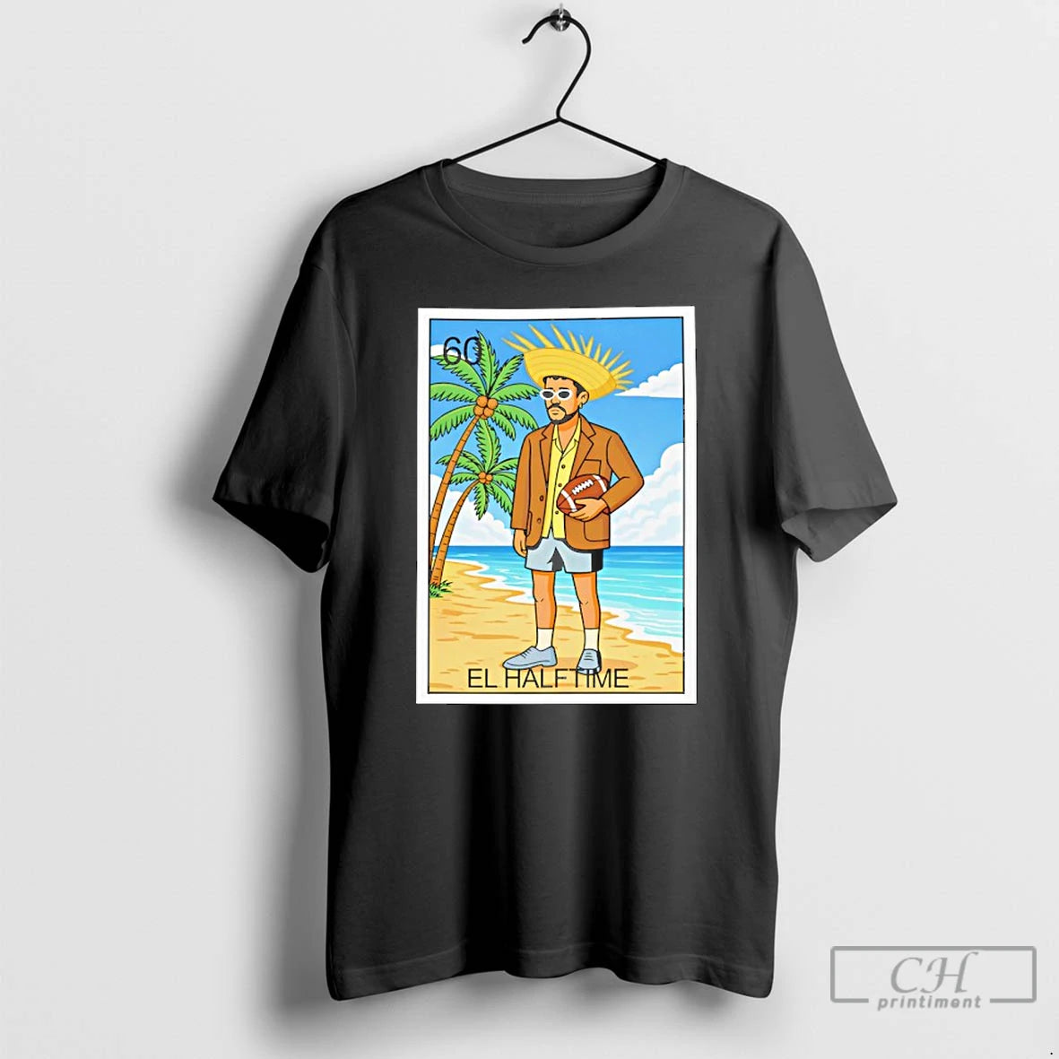 Premium El Halftime Bad Bunny Loteria Graphic T-Shirts, Hoodie, Sweatshirt | CoreVibeTees.com