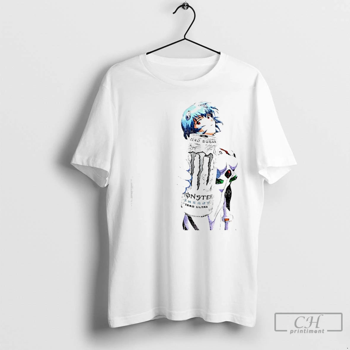 Premium Evangelion Rei Ayanami Monster Parody Washed T-Shirts, Hoodie, Sweatshirt | CoreVibeTees.com