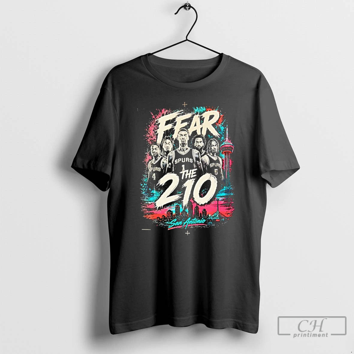 Premium Fear The 210 San Antonio Spurs Basketball Nba Vintage