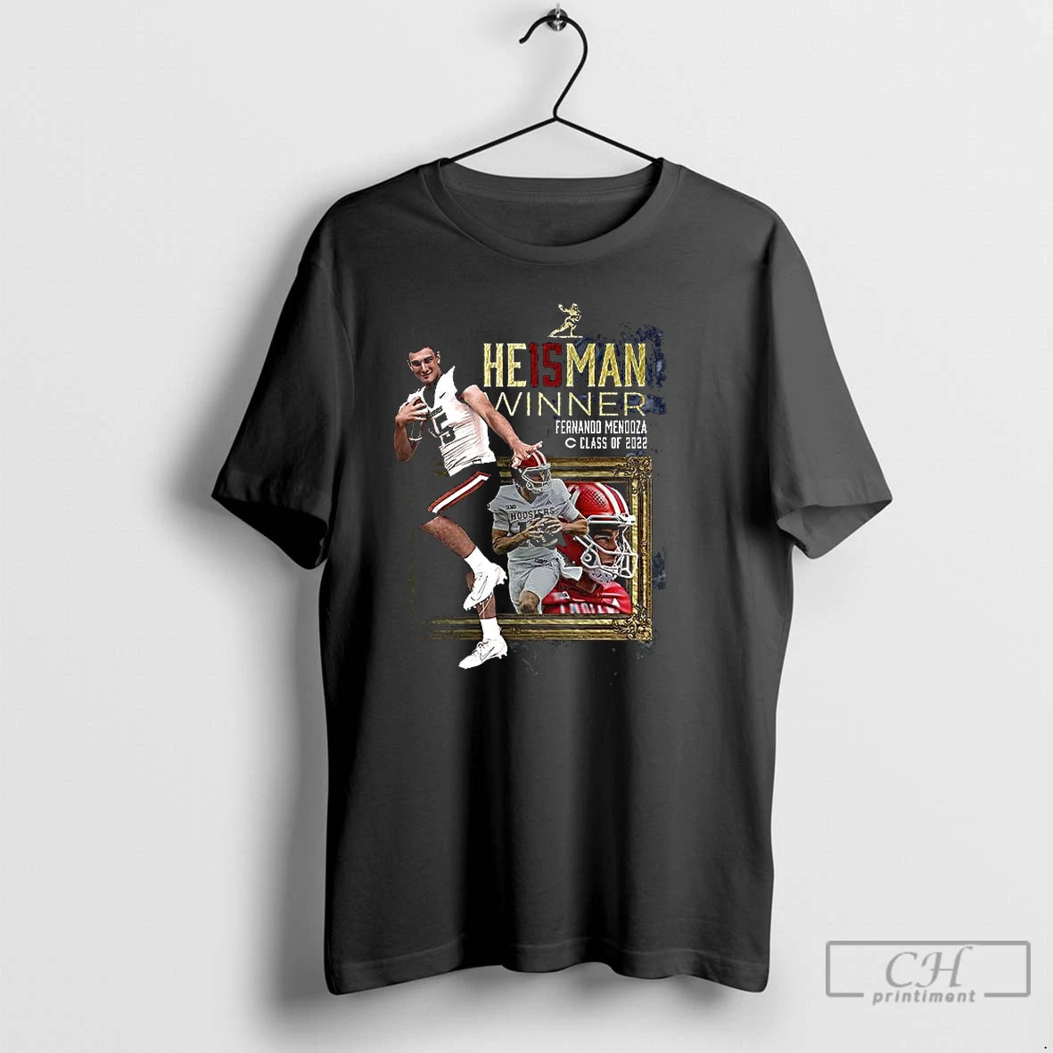 Premium Fernando Mendoza Heisman Winner Class Of 22 T-Shirts, Hoodie, Sweatshirt | CoreVibeTees.com