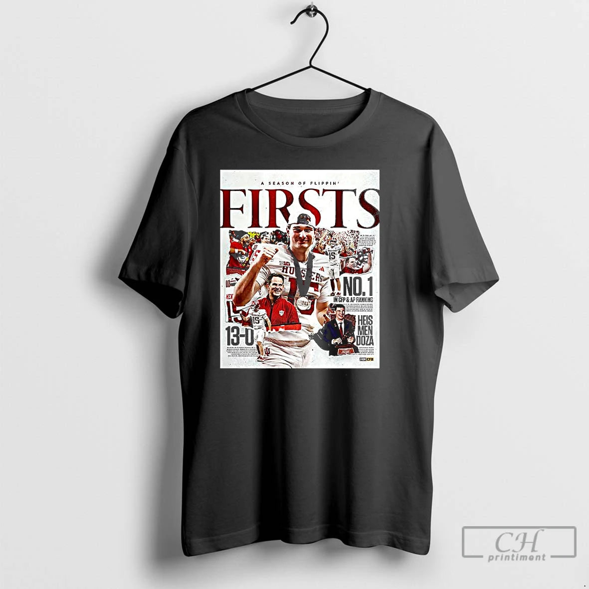 Premium Fernando Mendoza A Season Of Flippin Firsts T-Shirts, Hoodie, Sweatshirt | CoreVibeTees.com