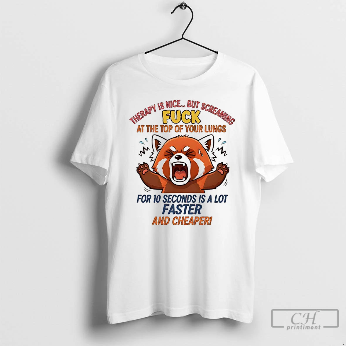 Premium Funny Fox Therapy Is Nice But Screaming Fuck At The Top Of Your Lungs T-Shirts, Hoodie, Sweatshirt | CoreVibeTees.com