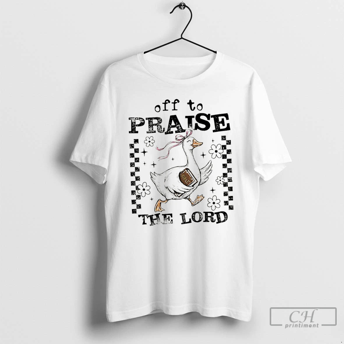 Premium Funny Goose Christian Off To Praise The Lord T-Shirts, Hoodie, Sweatshirt | CoreVibeTees.com