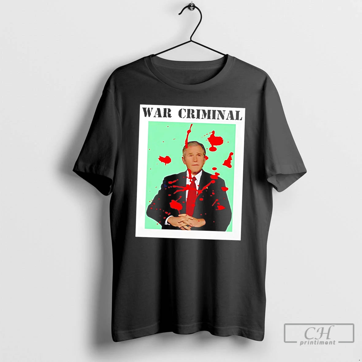Premium George W Bush War Criminal Tee