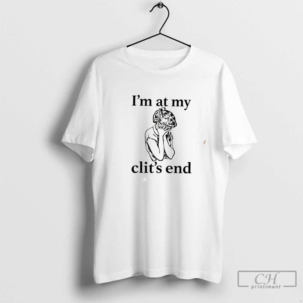 Premium Girl Crying Im At My Clients End Tee