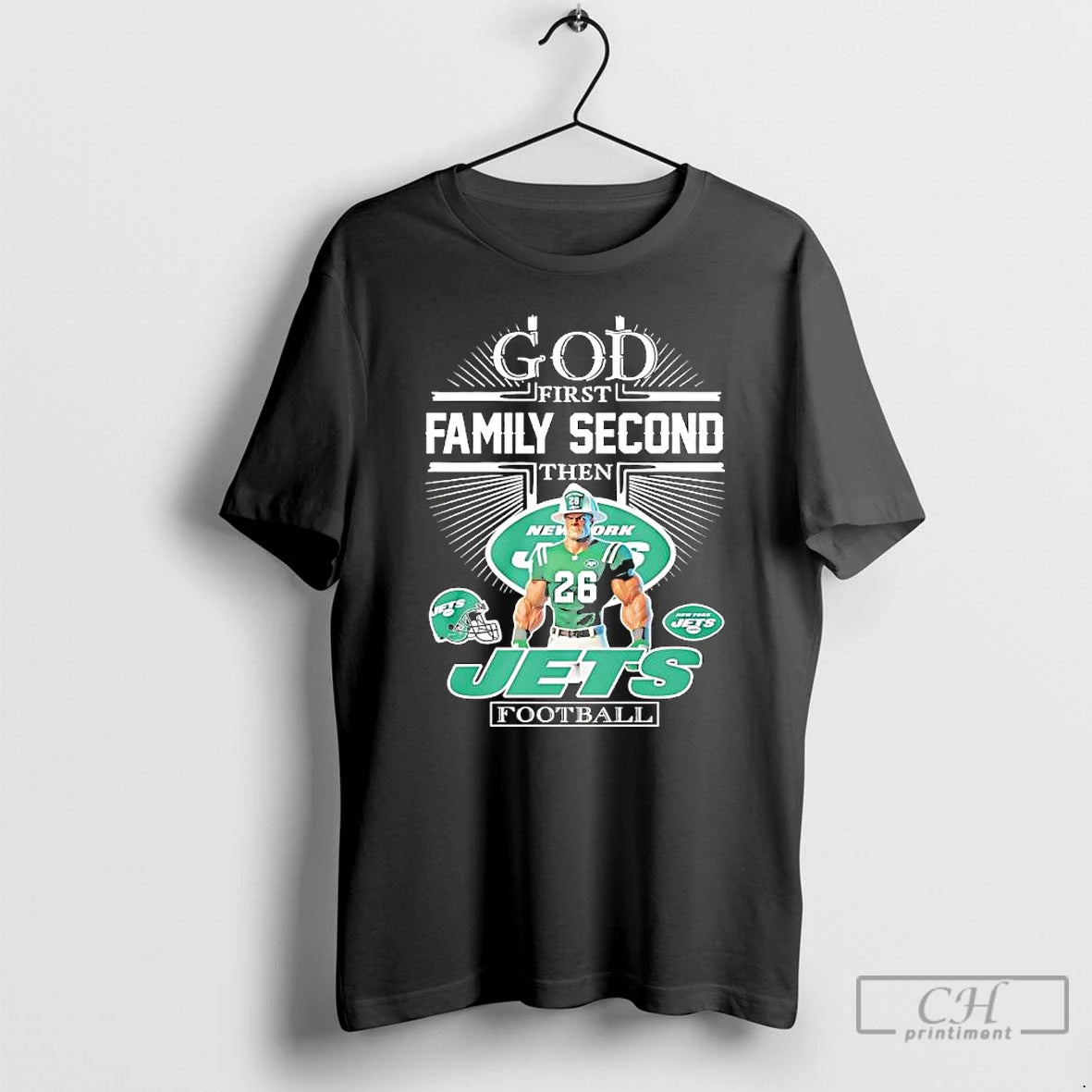 Premium God First Family Second Then New York Jets Football Graphic T-Shirts, Hoodie, Sweatshirt | CoreVibeTees.com