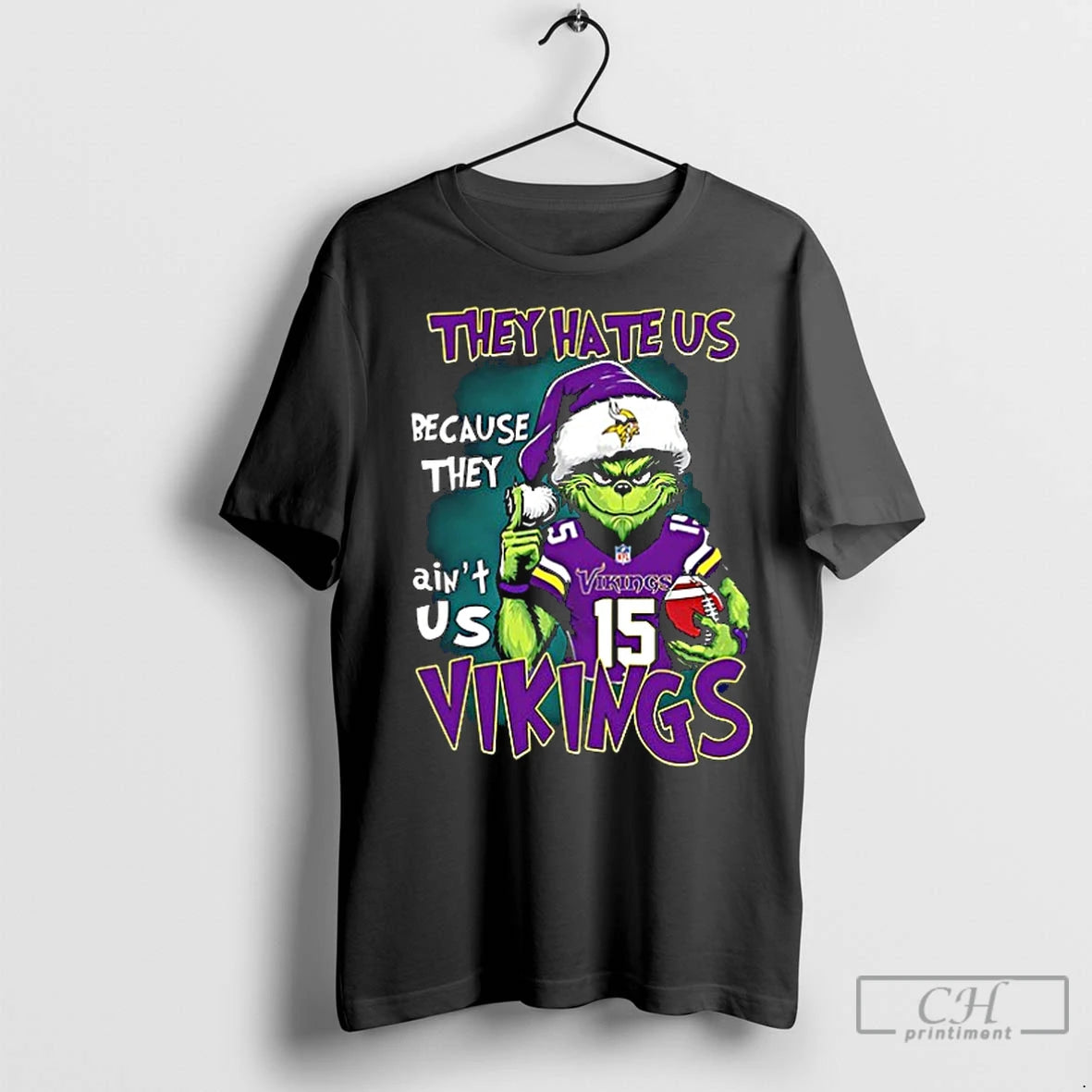 Premium Grinch They Hate Us Minnesota Vikings Ceramic Ceramic And Classic Dad Cap