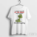 Premium Grinch Funny I Asked Myself If Im Okay And We Both Started Laughing T-Shirts, Hoodie, Sweatshirt | CoreVibeTees.com