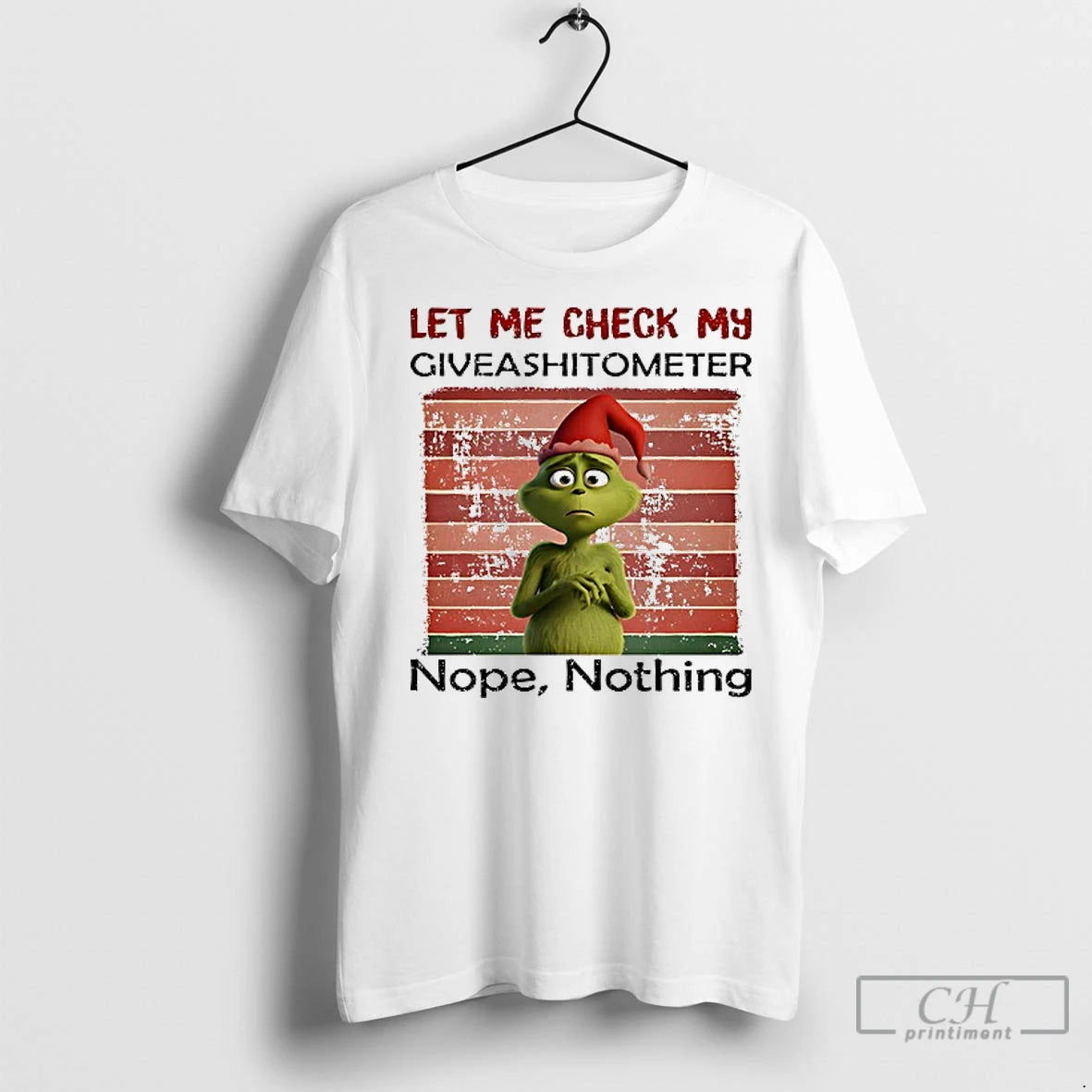 Premium Grinch Let Me Check My Giveashitometer Nope Nothing Christmas