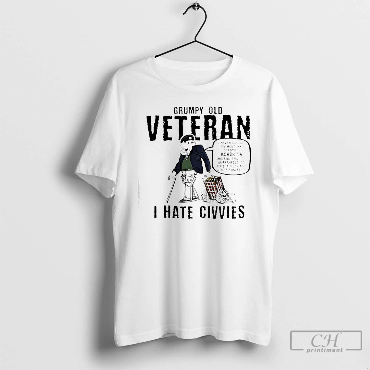 Premium Grumpy Old Veteran I Hate Civvie T-Shirts, Hoodie, Sweatshirt | CoreVibeTees.com