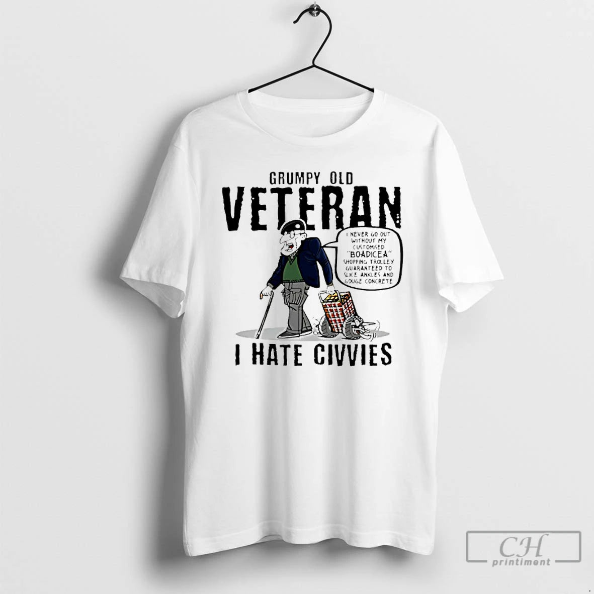 Premium Grumpy Old Veteran I Hate Civvies T-Shirts, Hoodie, Sweatshirt | CoreVibeTees.com