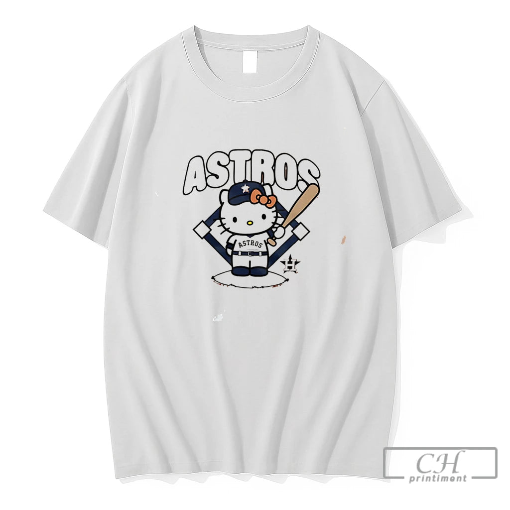 Premium Houston Astros Hello Kitty X Mlb Tee