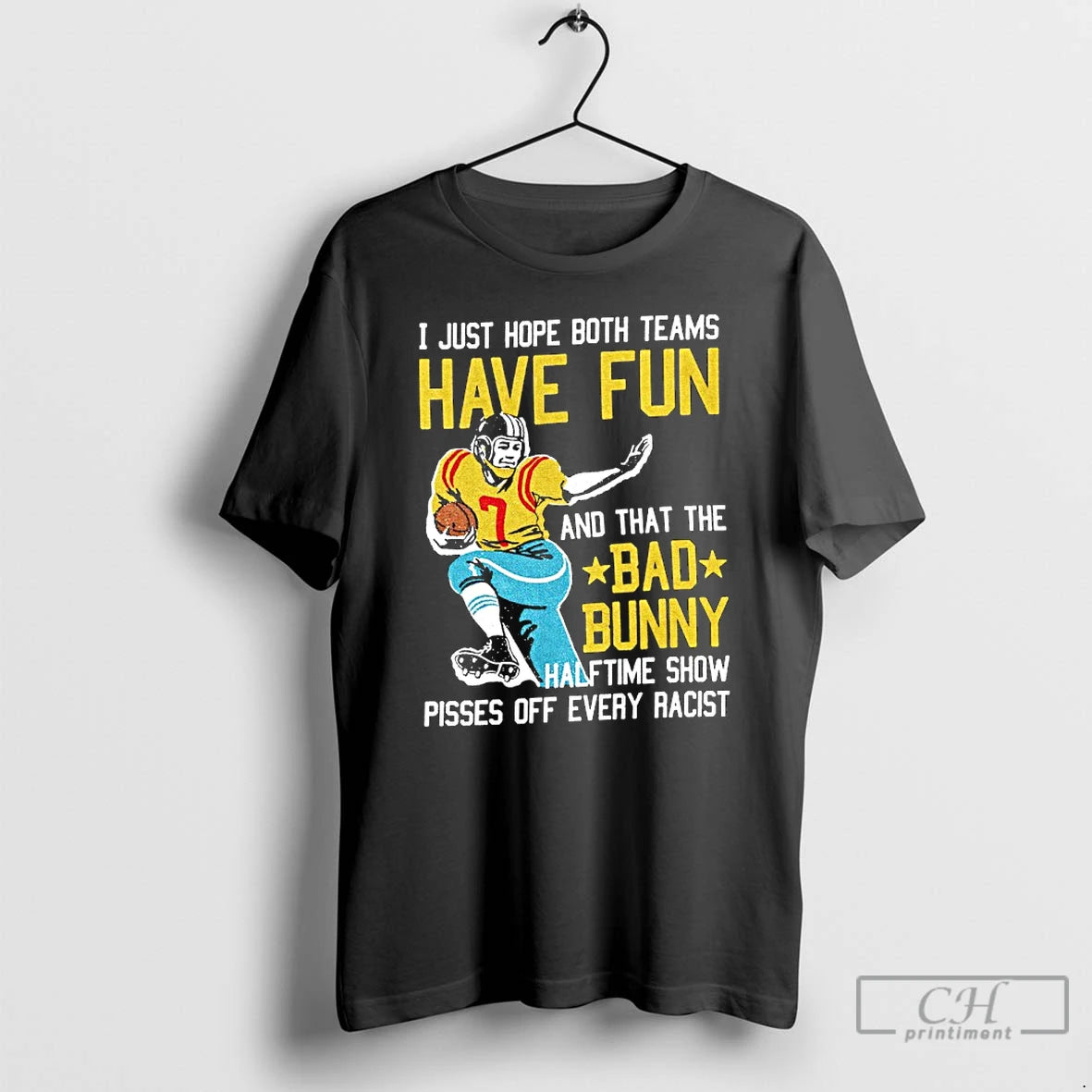Premium I Just Hope Both Teams Have Fun And That The Bad Bunny Halftime Show T-Shirts, Hoodie, Sweatshirt | CoreVibeTees.com