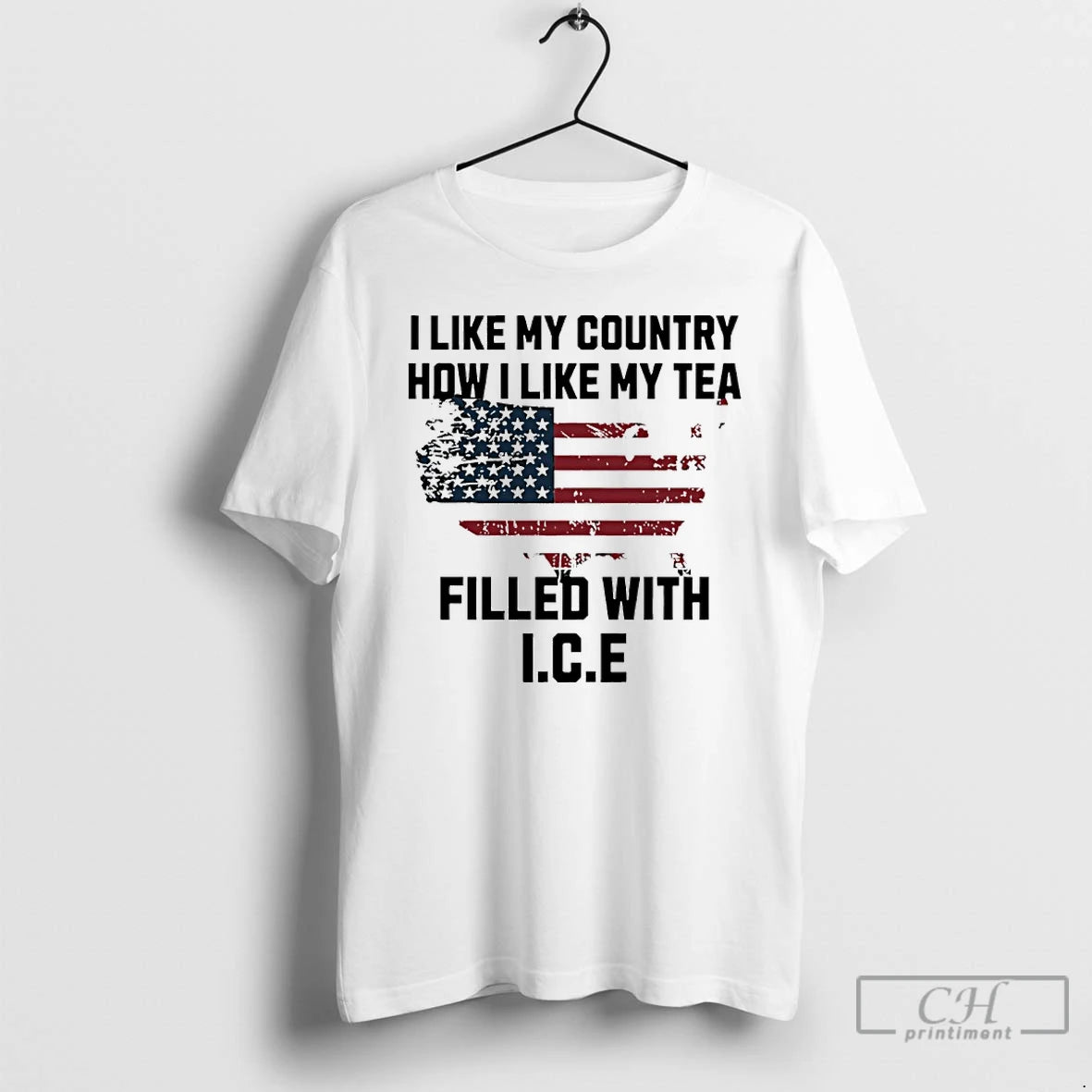 Premium I Live My Country How I Like My Tea Filled With Ice America Map T-Shirts, Hoodie, Sweatshirt | CoreVibeTees.com