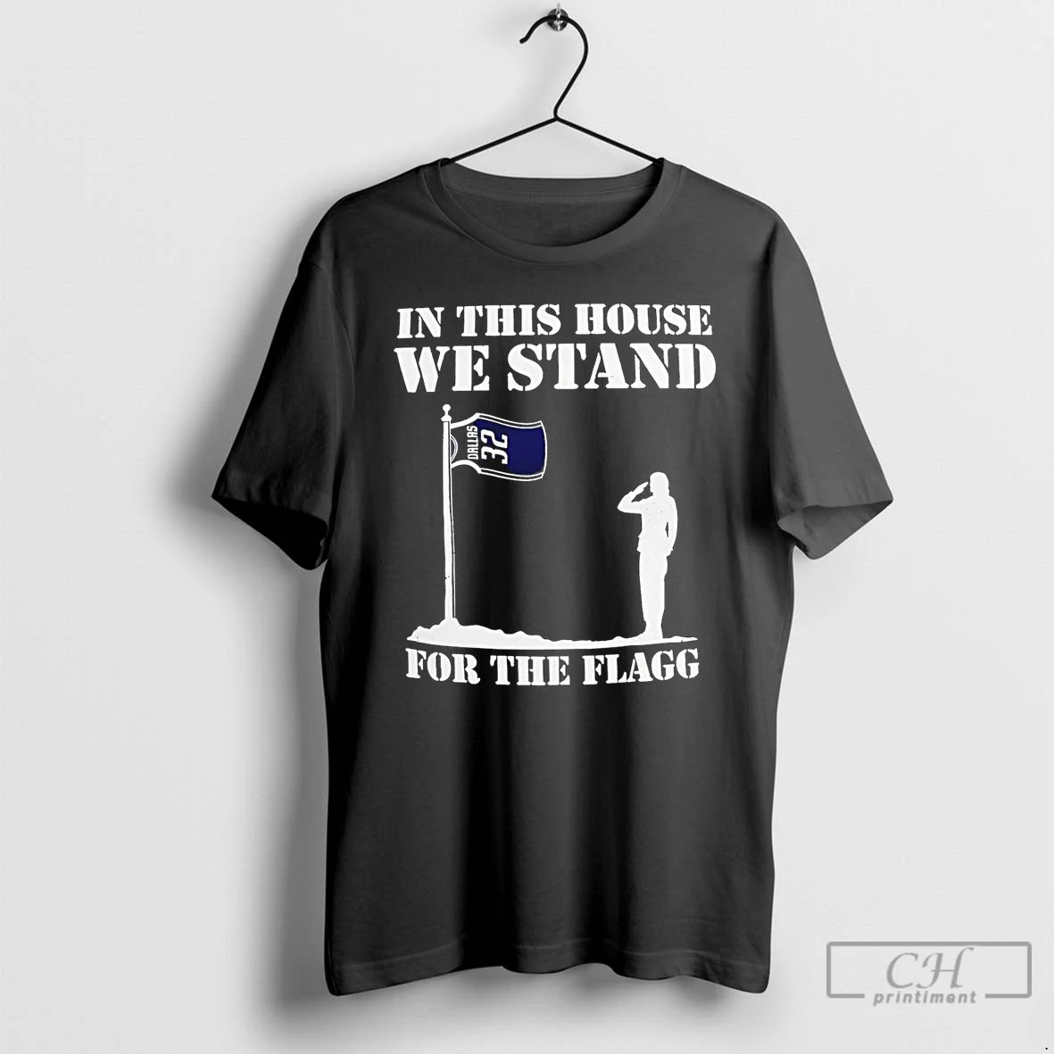 Premium In This House We Stand For The Flagg Dallas Cowboys T-Shirts, Hoodie, Sweatshirt | CoreVibeTees.com