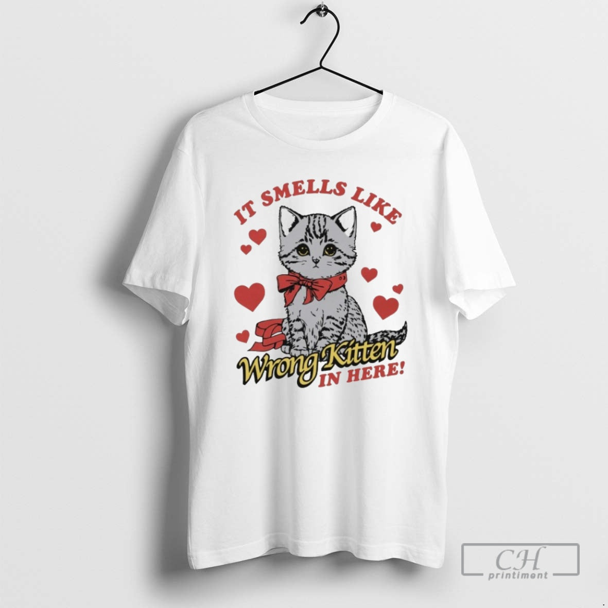 Premium It Smells Like Wrong Kitten In Here Cat Shirt Sweater Hoodie, Sweatshirt | CoreVibeTees.com