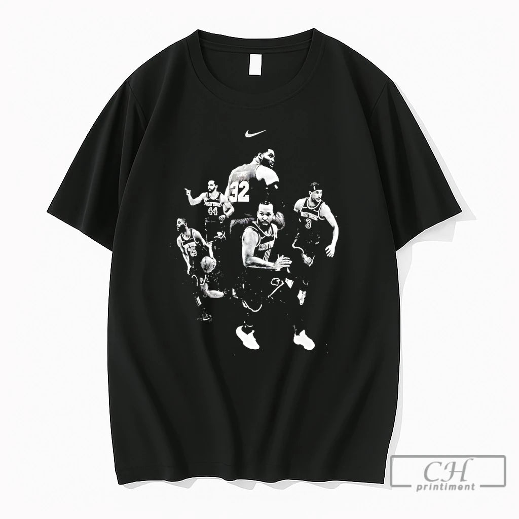 Premium Jalen Brunson Karl Anthony Towns New York Knicks Basketball Graphic Nike Logo T Shirts