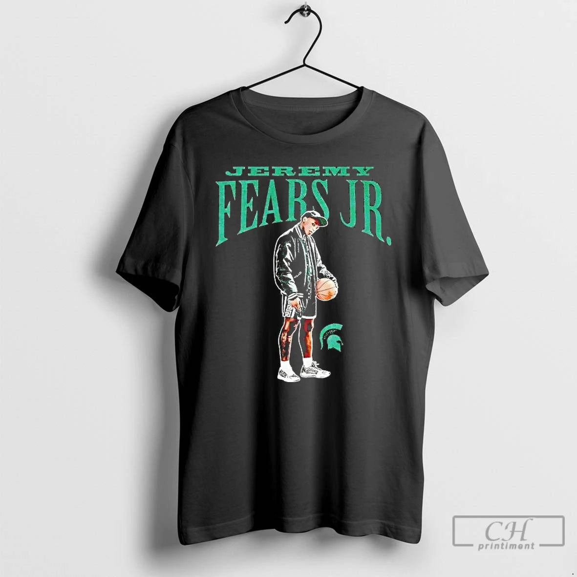 Premium Jeremy Fears Old School Portrait Michigan State Spartans T-Shirts, Hoodie, Sweatshirt | CoreVibeTees.com