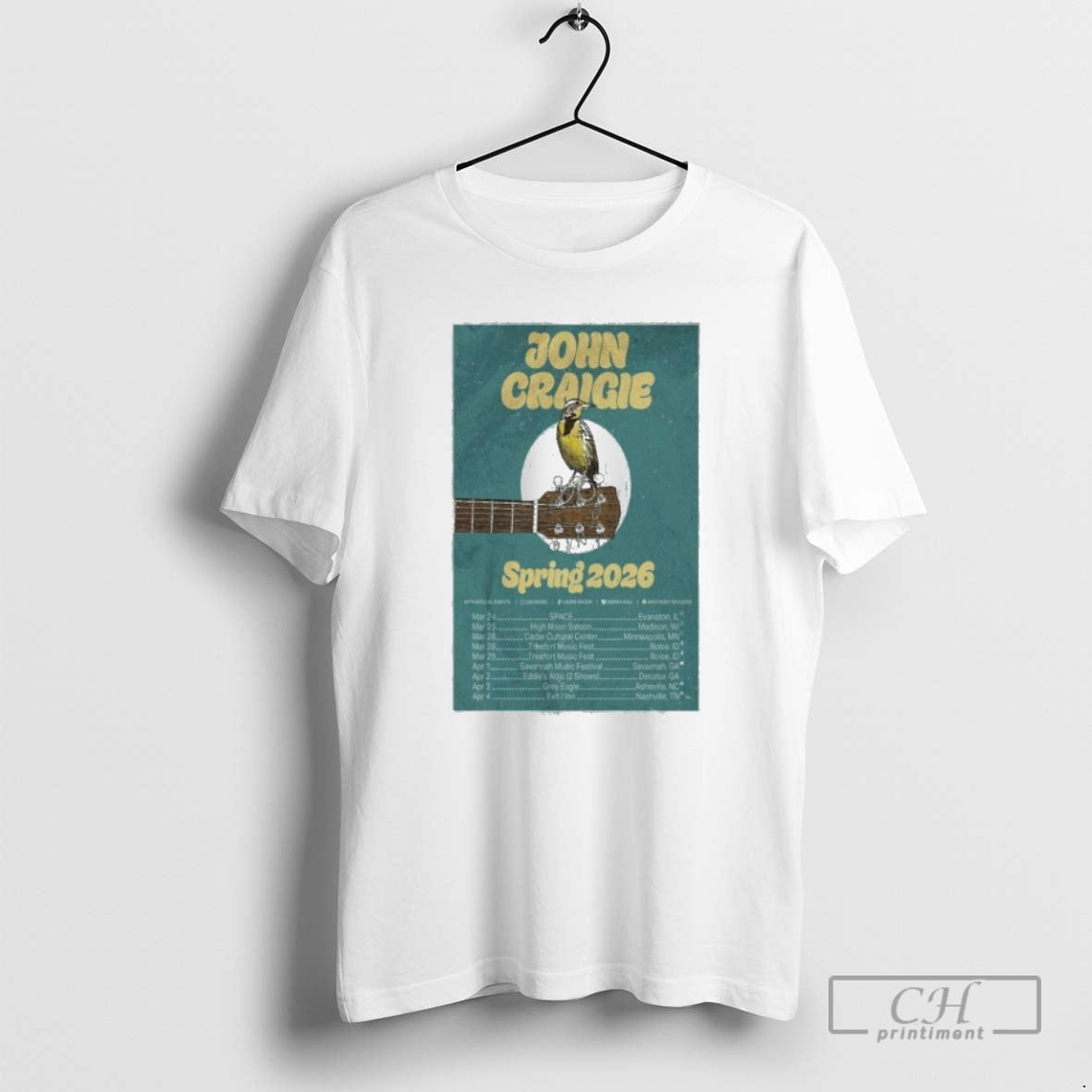 Premium John Craigie Tour Spring 2026 Shirt Sweater Hoodie, Sweatshirt | CoreVibeTees.com