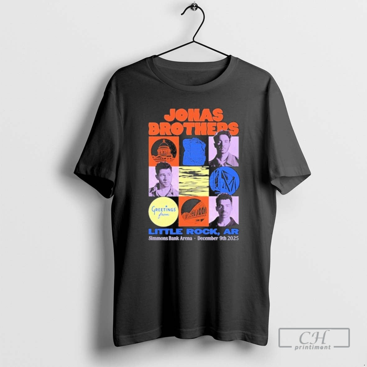 Premium Jonas Brothers Simmons Bank Arena Little Rock Ar Dec 9 2025 Tour Shirt Sweater Hoodie, Sweatshirt | CoreVibeTees.com