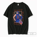 Premium Josh Hart New York Knicks Athlete Portrait Illustration On A Blue T Shirts Sweater