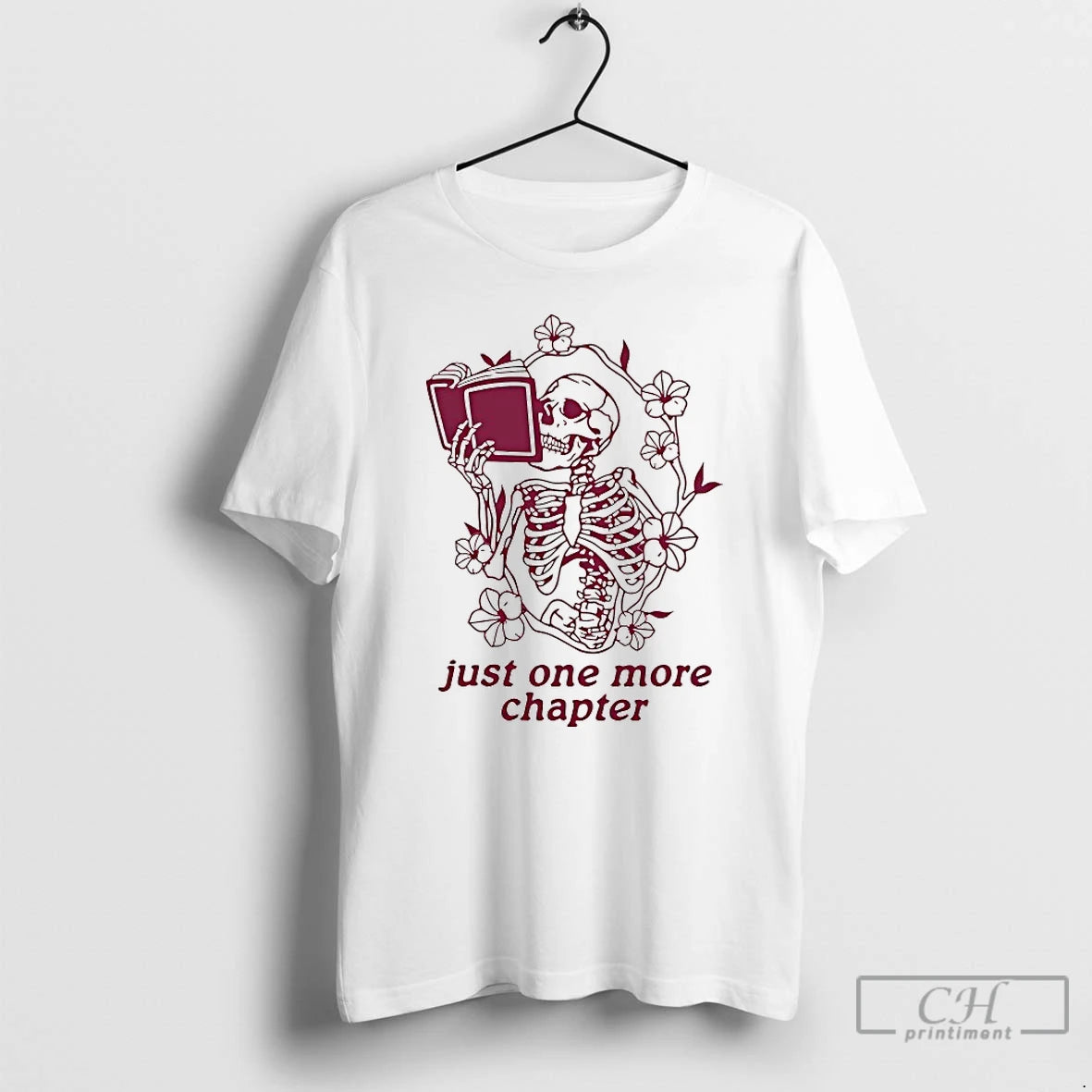 Premium Just One More Chapter Skeleton T-Shirts, Hoodie, Sweatshirt | CoreVibeTees.com