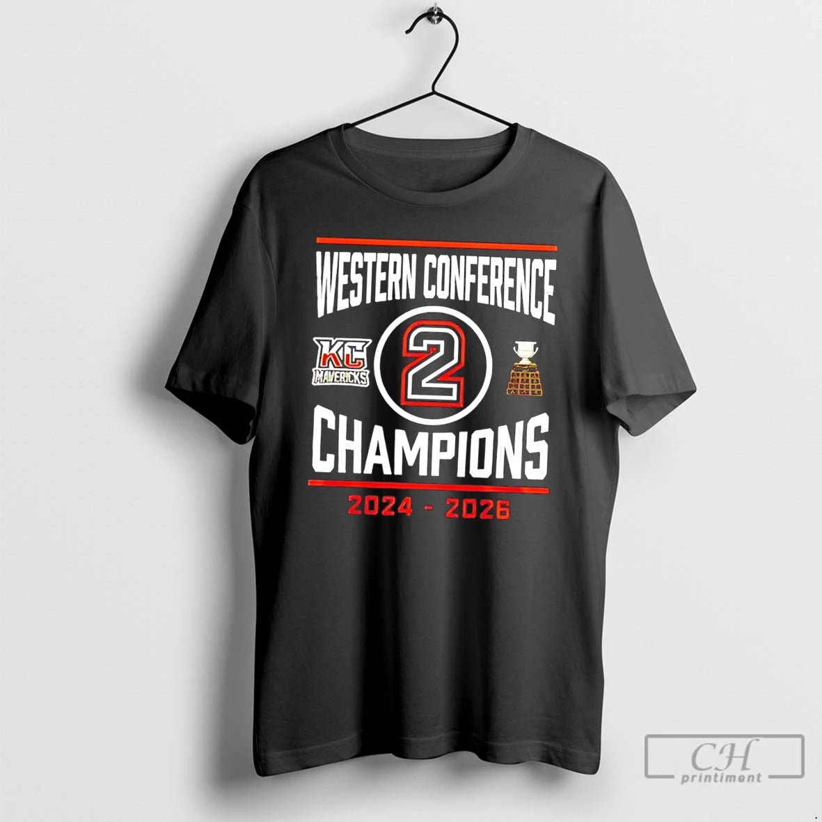 Premium Kansas City Mavericks 2026 Western Conference Champions 2 Time Tee