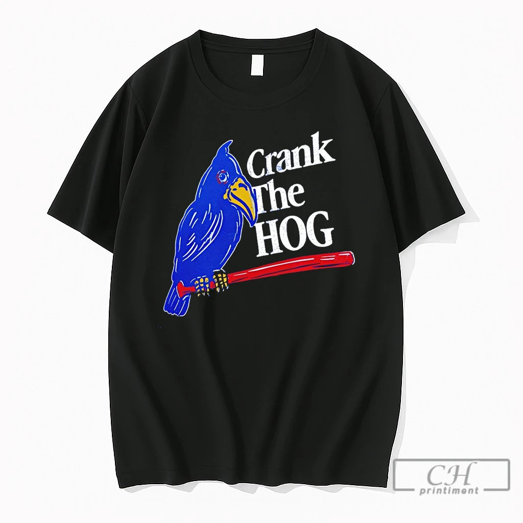 Premium Kansas Jayhawks Baseball Mascot Crank The Hog