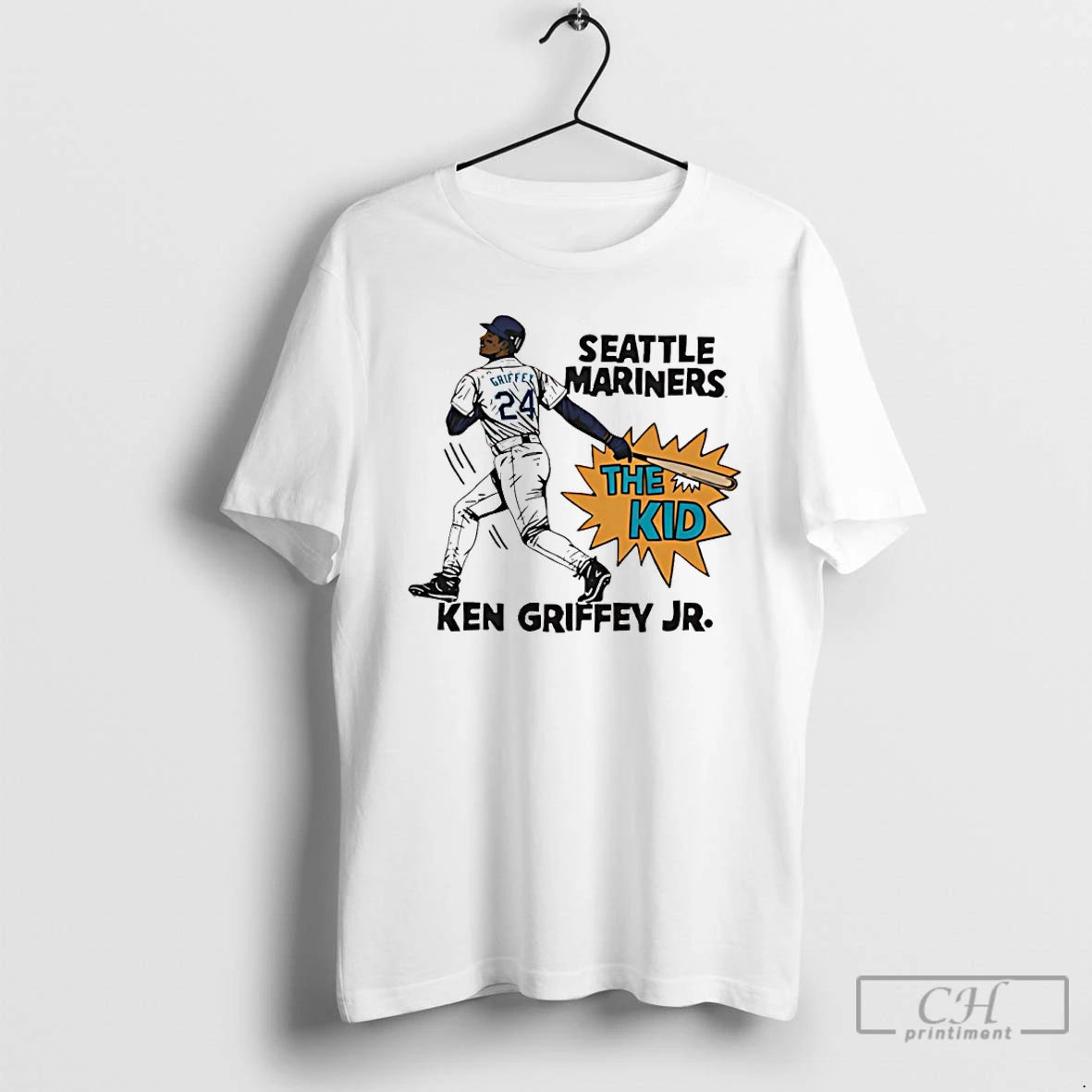 Premium Ken Griffey Jr Seattle Mariners The Kid Graphic T-Shirts, Hoodie, Sweatshirt | CoreVibeTees.com