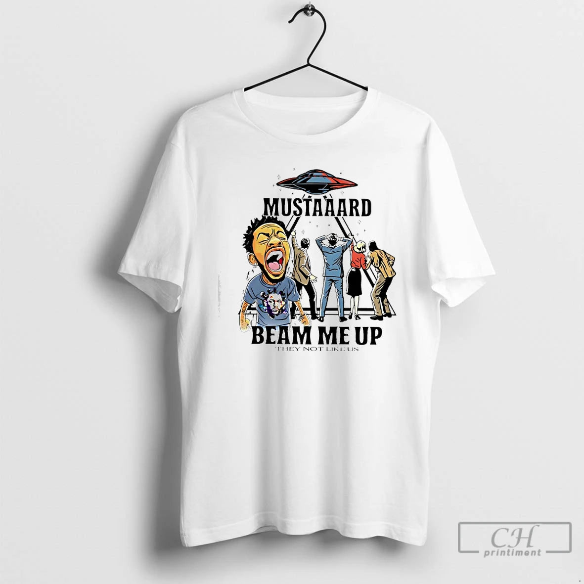 Premium Kendrick Lamar Ufo Mustaaard Beam Me Up They Not Like Us T Shirts Sweater Hoodie, Sweatshirt | CoreVibeTees.com