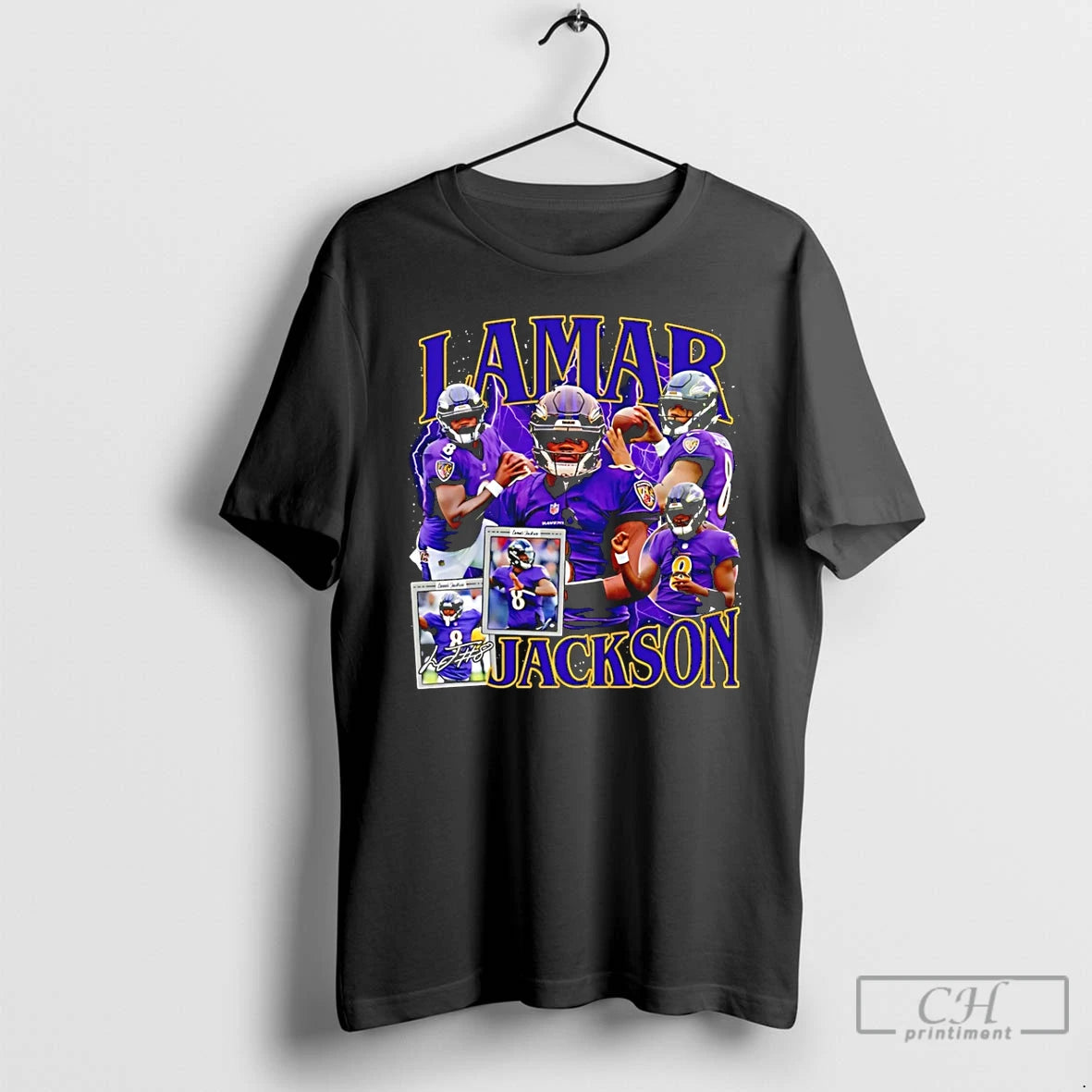 Premium Lamar Jackson Baltimore Ravens Vintage 90s 2026 T-Shirts, Hoodie, Sweatshirt | CoreVibeTees.com