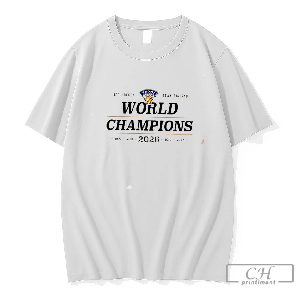 Premium Leijonat X King Of The World Champions Tee