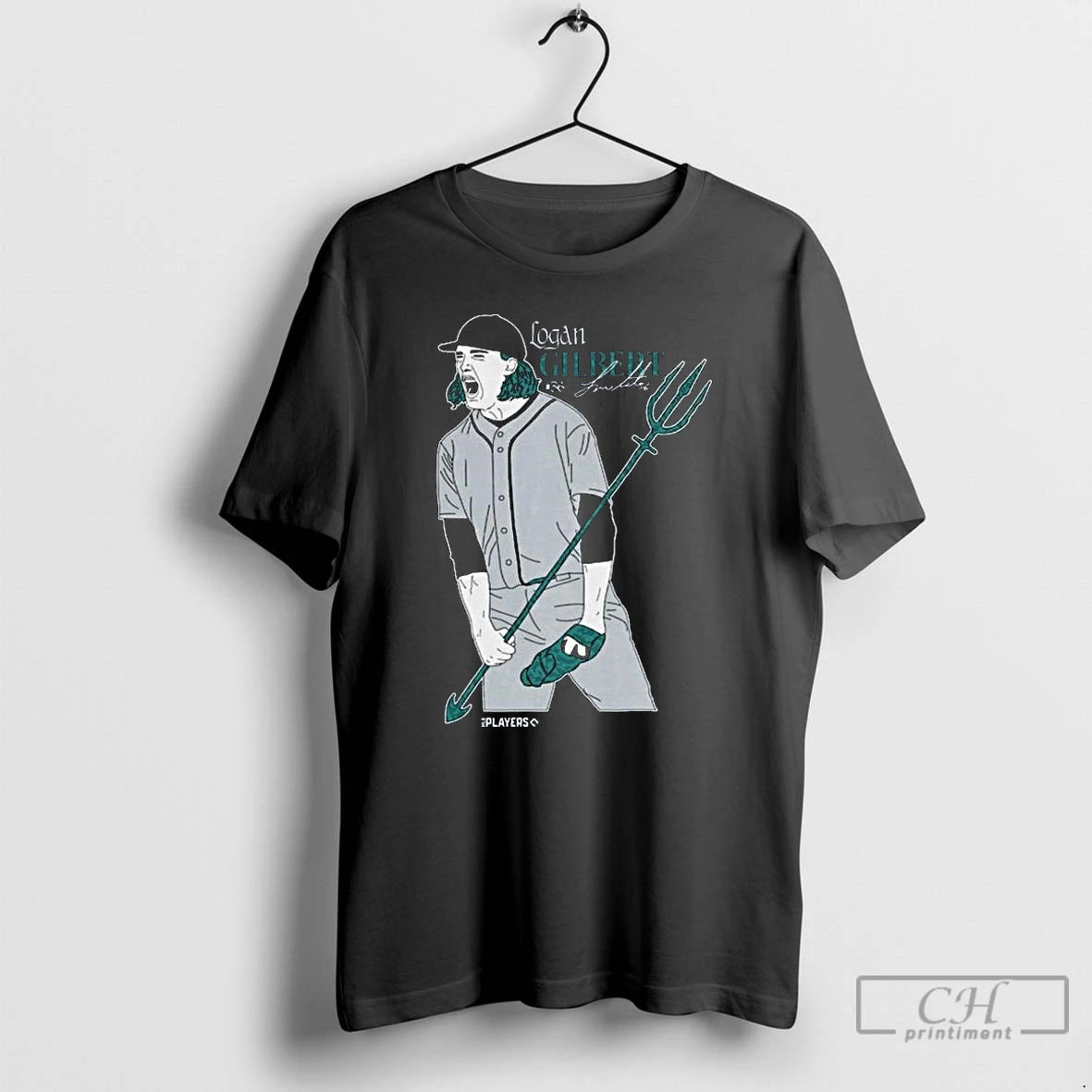 Premium Logan Gilbert Trident Signature Long Sleve T Shirts