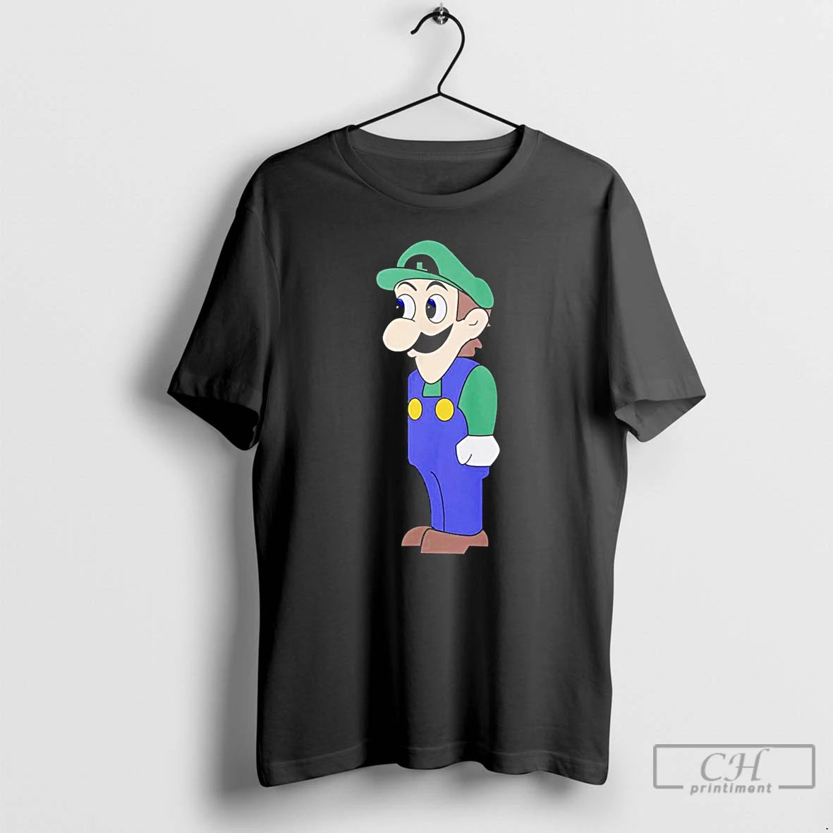 Premium Look At Front Of For Boobs Luigi T-Shirts, Hoodie, Sweatshirt | CoreVibeTees.com