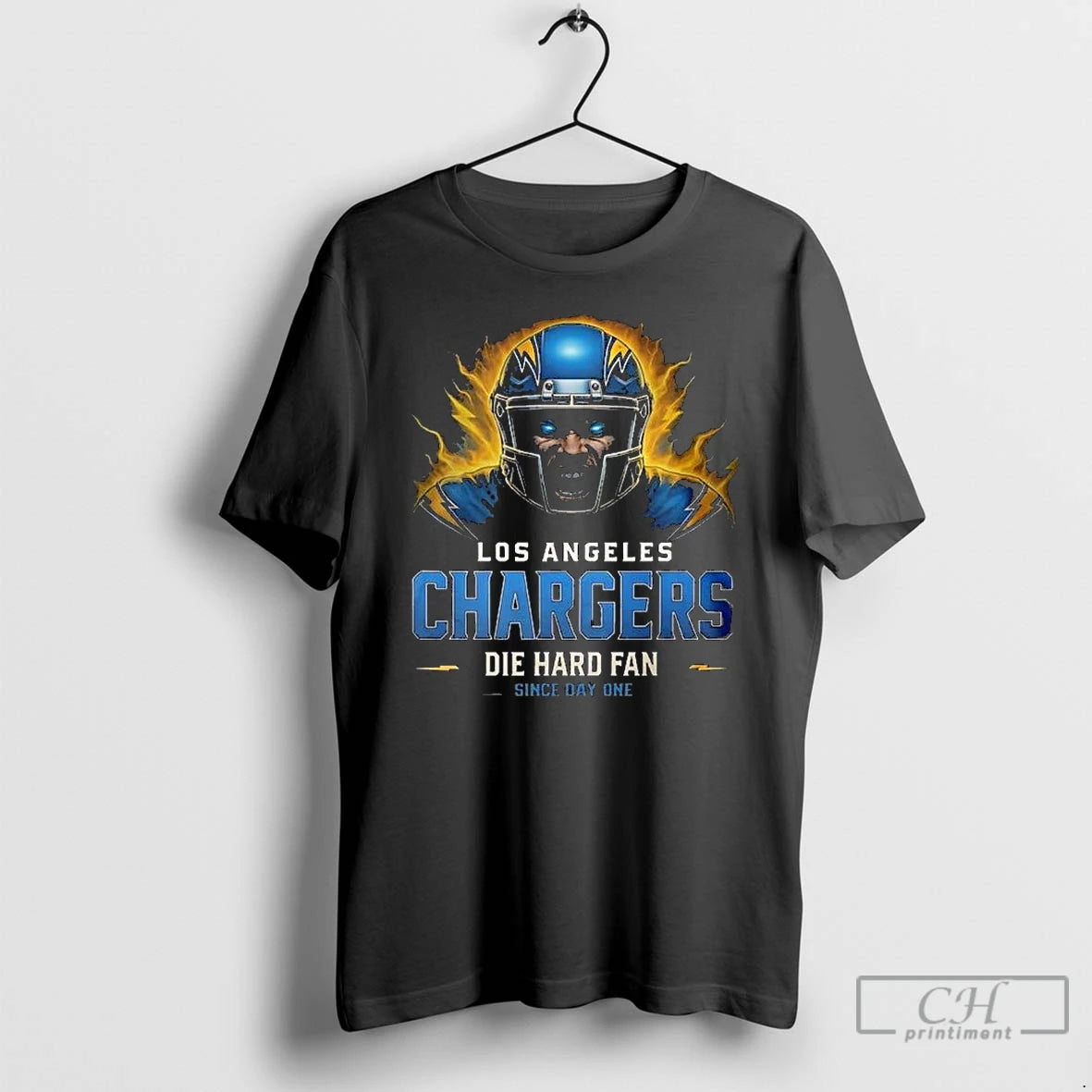 Premium Los Angeles Chargers Die Hard Fan Since Day One Long Sleve T Shirts