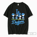 Premium Los Angeles Dodgers Baseball Peanuts Abbey Road Tee