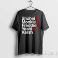 Premium Los Angeles Dodgers Baseball Shohei Mookie Freddie Yoshi Kersh Ampersand Stars T Shirts