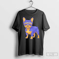 Premium Los Angeles Lakers French Bulldog Cartoon Tee