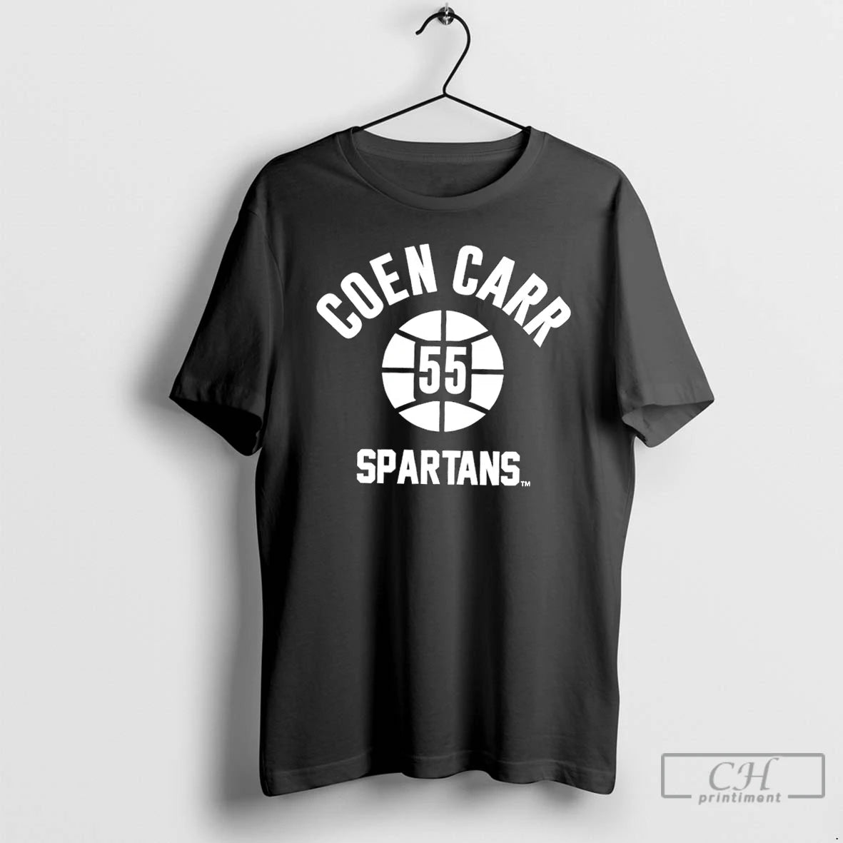 Premium Msu Michigan State Spartans Basketball Air Coen Carr Number 55 T-Shirts, Hoodie, Sweatshirt | CoreVibeTees.com